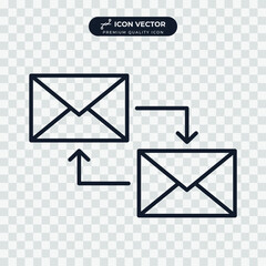 email icon symbol template for graphic and web design collection logo vector illustration