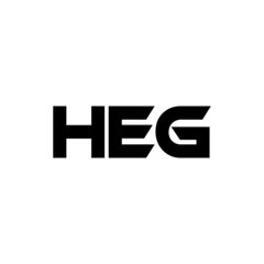 HEG letter logo design with white background in illustrator, vector logo modern alphabet font overlap style. calligraphy designs for logo, Poster, Invitation, etc.
