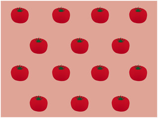 トマトのレトロな壁紙