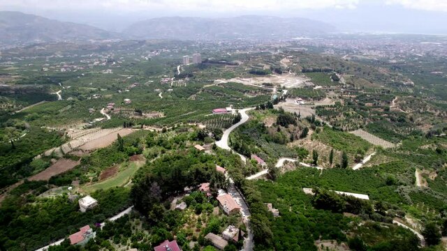 Hatay Vafklı il&ccedil;esindeki Ermeni K&ouml;y&uuml; havadan Drone ile 4k &ccedil;ekimi