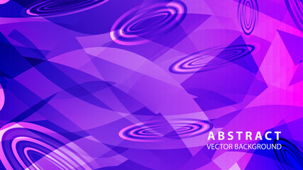 Abstract colorful oval background with gradient color - vector
