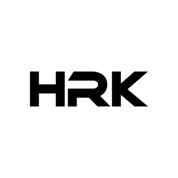 HRK letter logo design with white background in illustrator, vector logo modern alphabet font overlap style. calligraphy designs for logo, Poster, Invitation, etc.