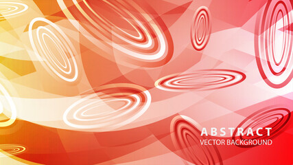 Abstract colorful oval background with gradient color - vector