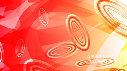 Abstract colorful oval background with gradient color - vector