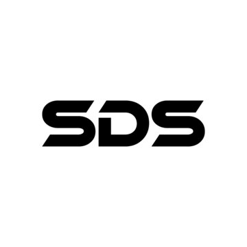 SDS letter logo design with white background in illustrator, vector logo modern alphabet font overlap style. calligraphy designs for logo, Poster, Invitation, etc.