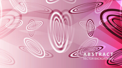 Abstract colorful oval background with gradient color - vector