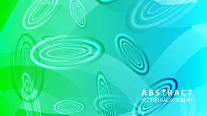 Abstract colorful oval background with gradient color - vector