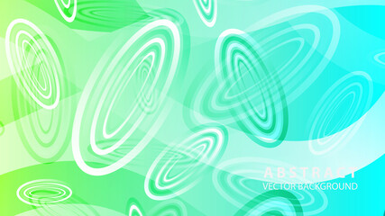 Abstract colorful oval background with gradient color - vector