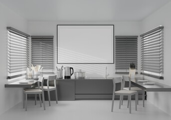 Kitchen with a wide range of kitchen appliances