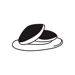 food business icon logo vector art