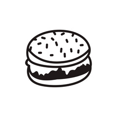 food business icon logo vector art