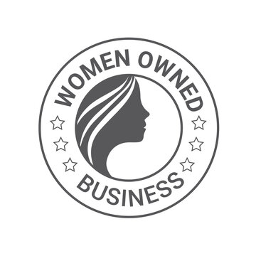 Women Owned Logo. Women Owned Vector Logo Design. Women Owned Business Logo, Women Owned Badge, Women Owned Business Icon