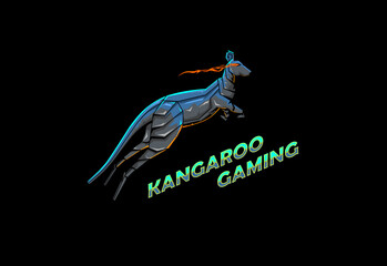 Obraz na płótnie Canvas Kangaroo Logo E sport. for e sport team