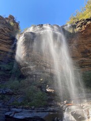 waterfall in the mountains