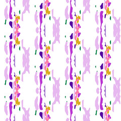 Ikat, Tie Dye. Batik, Hand Drawn Seamless