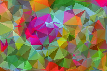 Colorful Polygonal Background.