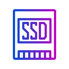 SSD storage icon