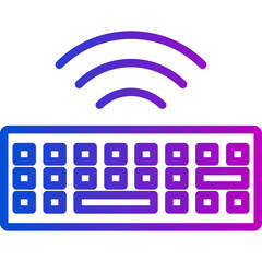 Wireless keyboard icon