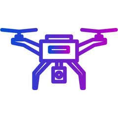 Drone plane icon