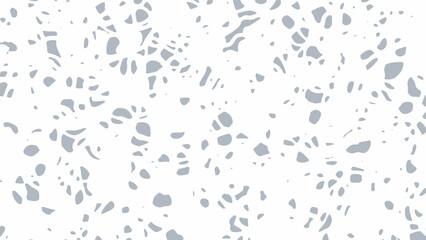Chaotic grey spots on a white background, grunge background