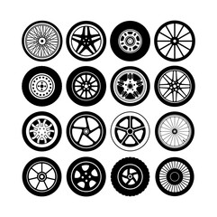 Rim, wheel, tire illustration for sign, symbol, logo, icon or any design you want