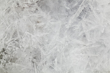 Ice texture. View from above.