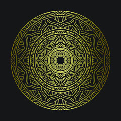 Ornamental luxury mandala pattern. Black complex doodle mandala on a transparent background, for printable coloring