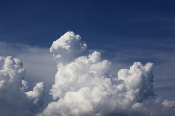 Image of beautifu blue sky with clouds.
