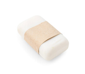 Soap bar on white background