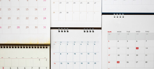 calendar page background business planning appointment meeting concept
