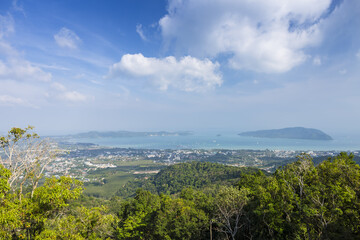 Karon Beach taken from Big Buddha View on Phuket Thailand