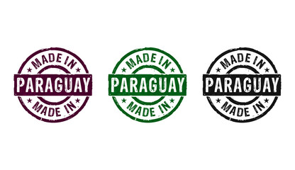 Made in Paraguay stamp and stamping