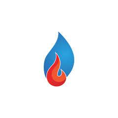 fire logo modern simple gradient. flame logo clean simple.