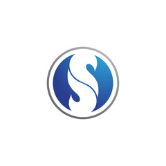 Business corporate S letter logo design vector