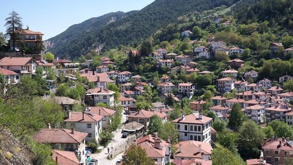 Fototapeta na wymiar Turkish folk village landscapes and landmarks
