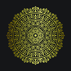 Ornamental luxury mandala pattern. Black complex doodle mandala on a transparent background, for printable coloring