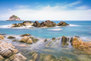 Fototapeta premium Long Exposure Seascape of Koh Tao, Thailand