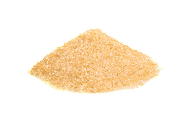 brown sugar isolated on a white background