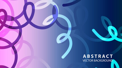 Abstract Colorful Curve Line Background with gradient color - vector