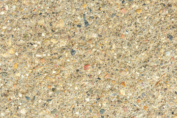 texture concrete wall with granite chips close-up