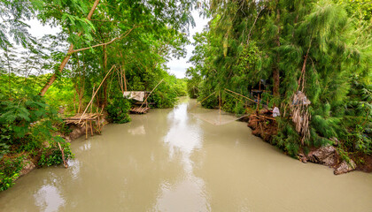 Fototapeta na wymiar River in the South of Thailand