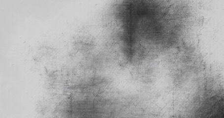 Empty white concrete wall with cracks and stains - abstract background clear and smooth texture