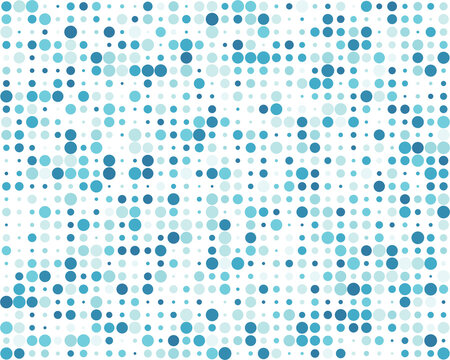 Seamless pattern with colorful dots on a white background