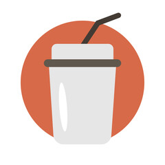 Coffee cup , Coffee Shop flat icon.