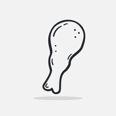 hand drawn watermelon icon Design Template. Illustration vector graphic. doodle watermelon print. hand drawn fruits .Perfect for design elements for decorations, organic food pattern.