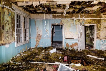 Adandoned Old Wrecked Destroyed Broken Room