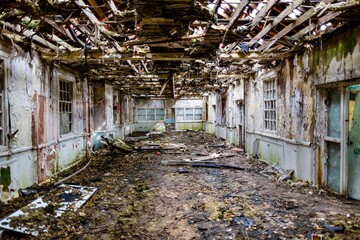 Adandoned Old Wrecked Destroyed Broken Room