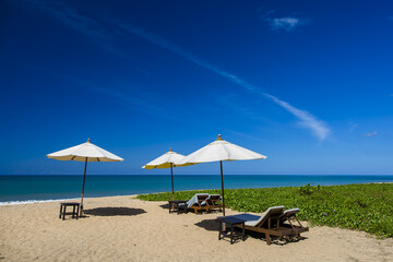 Beach on Phuket Island, Thailand, South East Asia with copy space