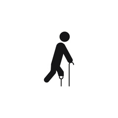 Disabled Handicap icons symbol vector elements for infographic web