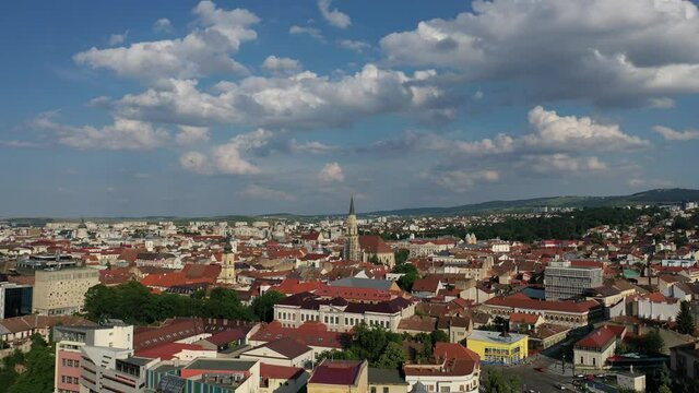 Cluj-Napoca aerial footage 